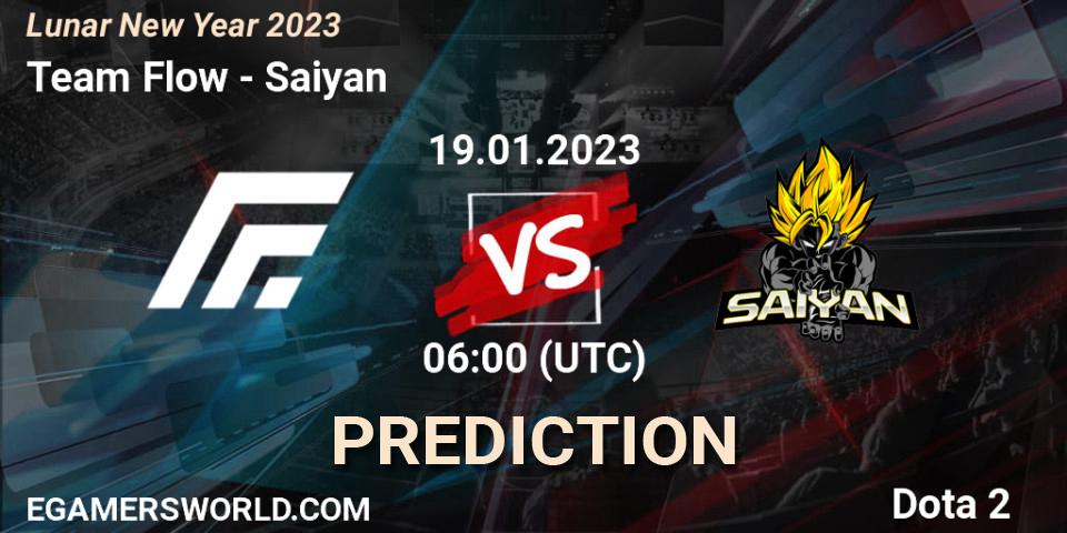 Team Flow vs Saiyan: Betting TIp, Match Prediction. 19.01.23. Dota 2, Lunar New Year 2023