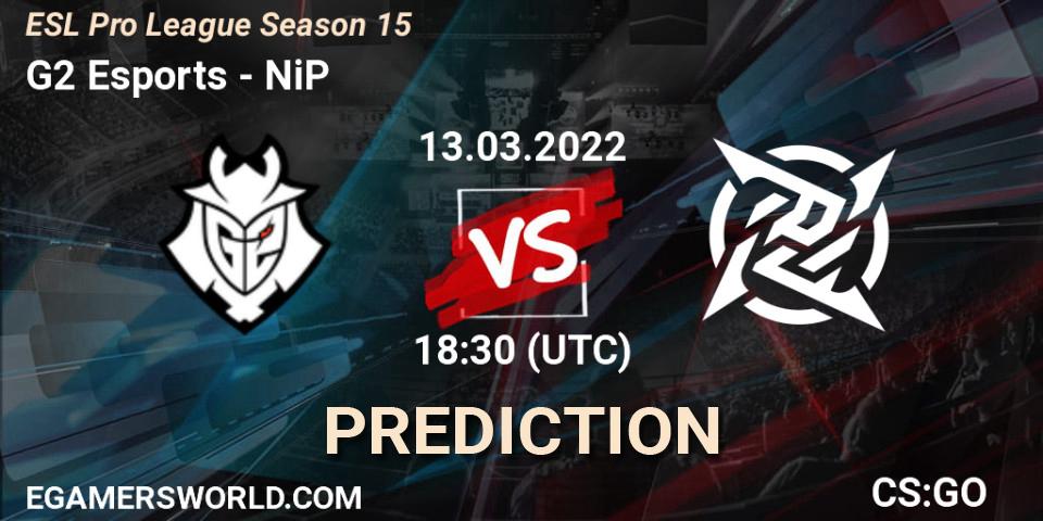 G2 Esports vs NiP: Betting TIp, Match Prediction. 13.03.22. CS2 (CS:GO), ESL Pro League Season 15