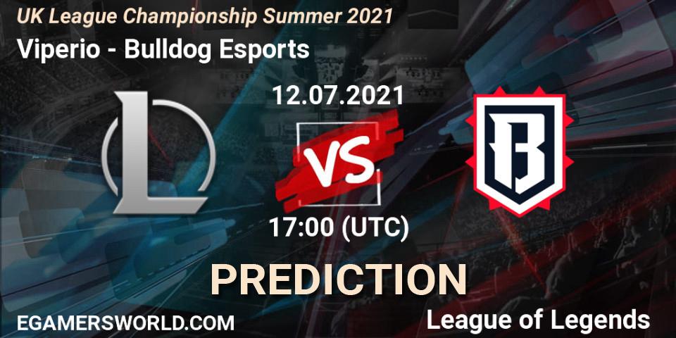 Viperio vs Bulldog Esports: Betting TIp, Match Prediction. 12.07.2021 at 17:00. LoL, UK League Championship Summer 2021