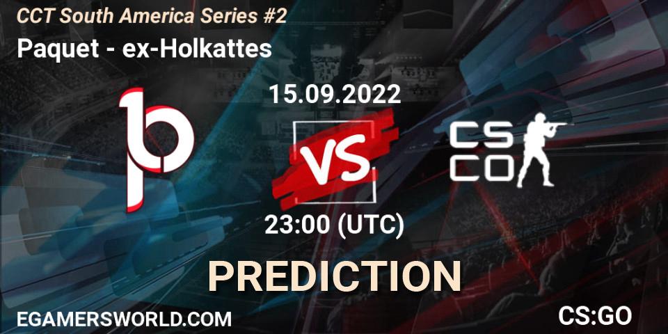 Paquetá vs ex-Holkattes: Betting TIp, Match Prediction. 15.09.2022 at 23:00. Counter-Strike (CS2), CCT South America Series #2