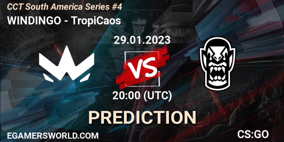 WINDINGO vs TropiCaos: Betting TIp, Match Prediction. 29.01.23. CS2 (CS:GO), CCT South America Series #4