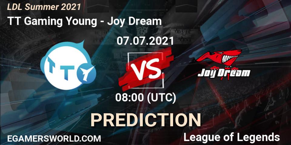 TT Gaming Young vs Joy Dream: Betting TIp, Match Prediction. 07.07.2021 at 09:00. LoL, LDL Summer 2021