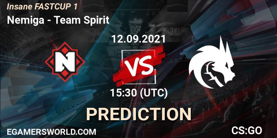 Nemiga vs Team Spirit: Betting TIp, Match Prediction. 12.09.21. CS2 (CS:GO), Insane FASTCUP 1