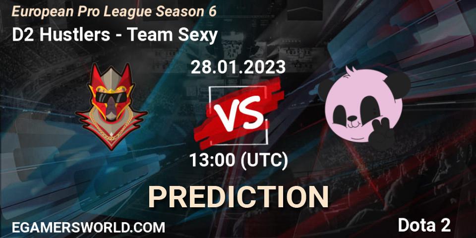 D2 Hustlers vs Team Sexy: Betting TIp, Match Prediction. 28.01.23. Dota 2, European Pro League Season 6