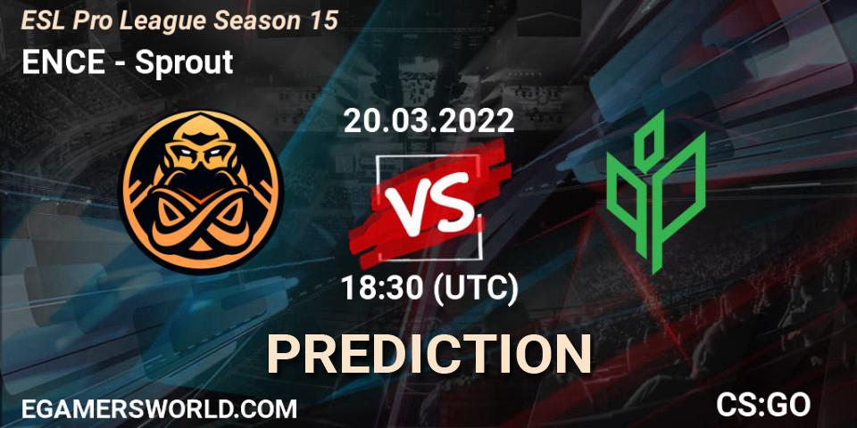 ENCE vs Sprout: Betting TIp, Match Prediction. 20.03.22. CS2 (CS:GO), ESL Pro League Season 15
