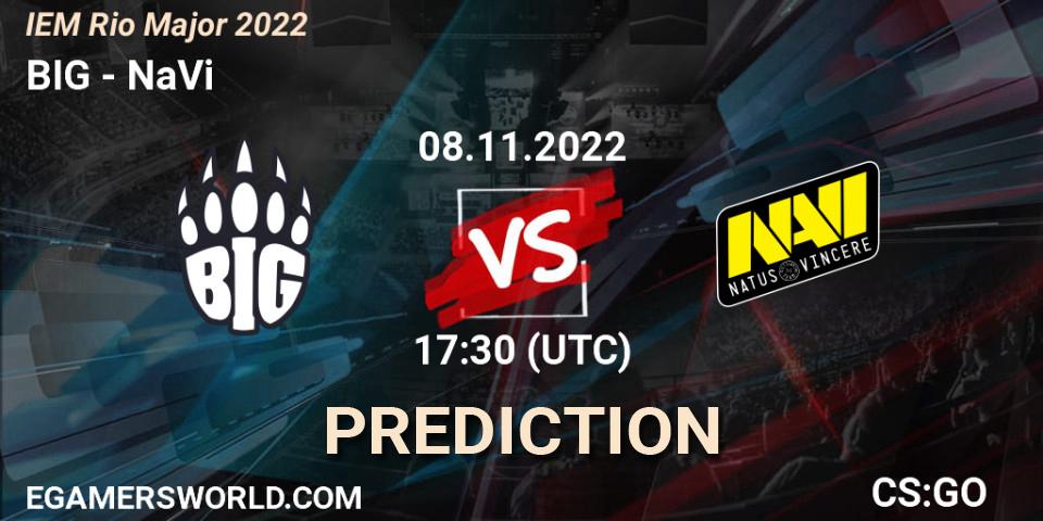 BIG vs NaVi: Betting TIp, Match Prediction. 08.11.22. CS2 (CS:GO), IEM Rio Major 2022