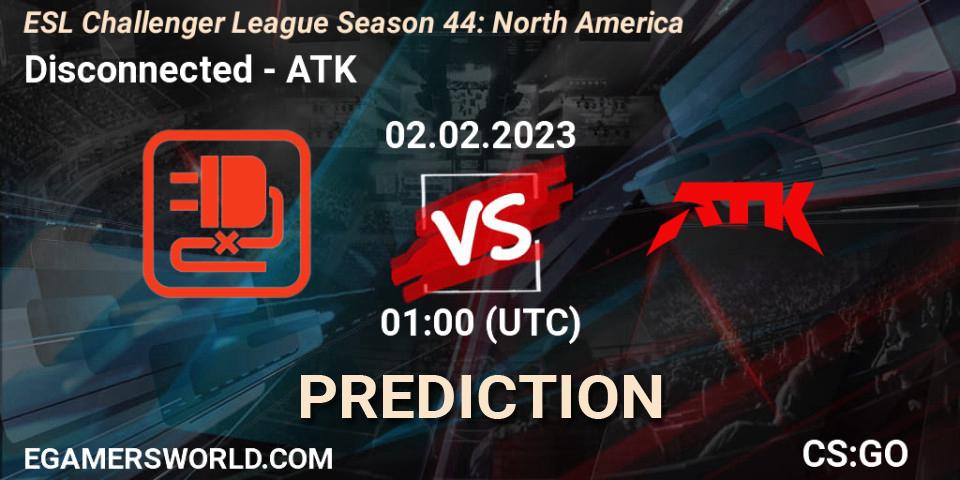 Disconnected vs ATK: Betting TIp, Match Prediction. 24.02.23. CS2 (CS:GO), ESL Challenger League Season 44: North America