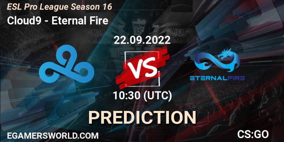 Cloud9 vs Eternal Fire: Betting TIp, Match Prediction. 22.09.22. CS2 (CS:GO), ESL Pro League Season 16