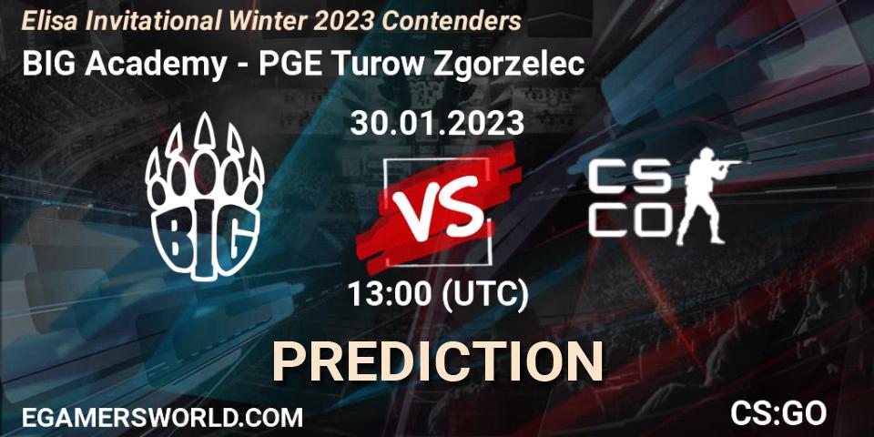 BIG Academy vs PGE Turow Zgorzelec: Betting TIp, Match Prediction. 30.01.23. CS2 (CS:GO), Elisa Invitational Winter 2023 Contenders