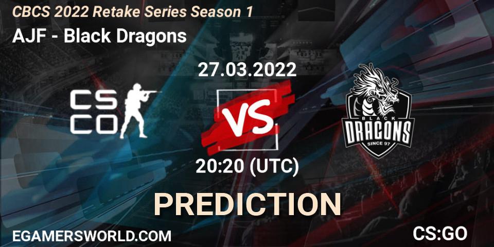  Arena Jogue Fácil Esports vs Black Dragons: Betting TIp, Match Prediction. 27.03.2022 at 20:20. Counter-Strike (CS2), CBCS 2022 Retake Series Season 1