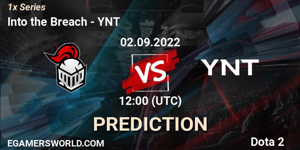 Into the Breach vs YNT: Betting TIp, Match Prediction. 02.09.2022 at 12:04. Dota 2, 1x Series