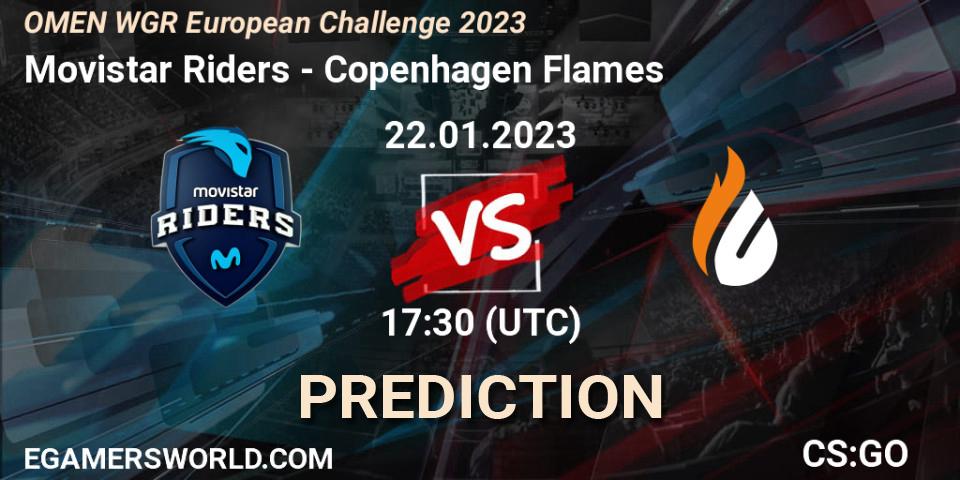 Movistar Riders vs Copenhagen Flames: Betting TIp, Match Prediction. 22.01.23. CS2 (CS:GO), OMEN WGR European Challenge 2023