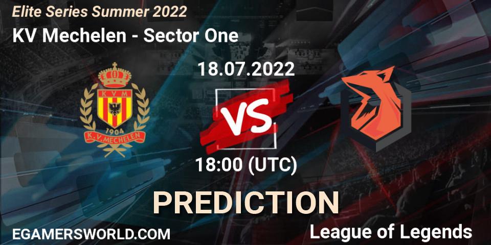 KV Mechelen vs Sector One: Betting TIp, Match Prediction. 18.07.22. LoL, Elite Series Summer 2022