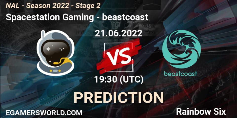 Spacestation Gaming vs beastcoast: Betting TIp, Match Prediction. 21.06.2022 at 19:30. Rainbow Six, NAL - Season 2022 - Stage 2