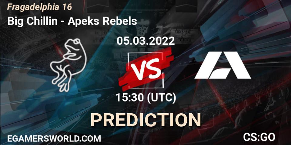 Big Chillin vs Apeks Rebels: Betting TIp, Match Prediction. 05.03.22. CS2 (CS:GO), Fragadelphia 16