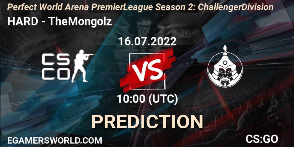 HARD vs TheMongolz: Betting TIp, Match Prediction. 16.07.22. CS2 (CS:GO), Perfect World Arena Premier League Season 2: Challenger Division