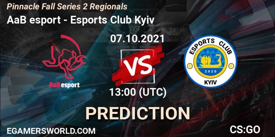 AaB esport vs Esports Club Kyiv: Betting TIp, Match Prediction. 07.10.21. CS2 (CS:GO), Pinnacle Fall Series 2 Regionals