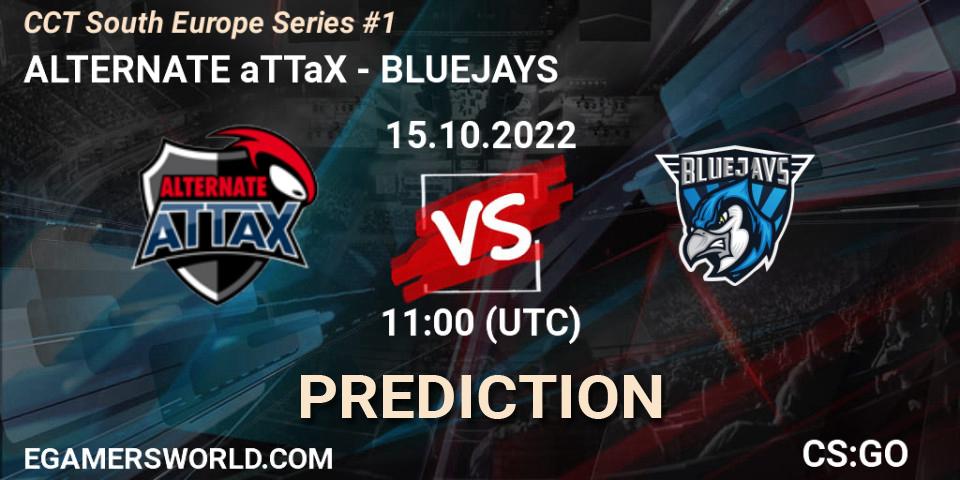 ALTERNATE aTTaX vs BLUEJAYS: Betting TIp, Match Prediction. 15.10.2022 at 11:00. Counter-Strike (CS2), CCT South Europe Series #1