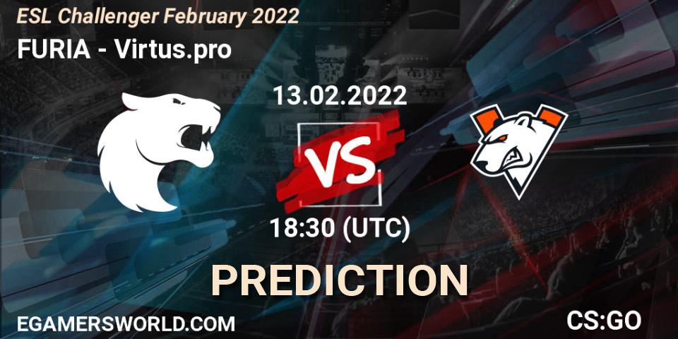 FURIA vs Virtus.pro: Betting TIp, Match Prediction. 13.02.22. CS2 (CS:GO), ESL Challenger February 2022