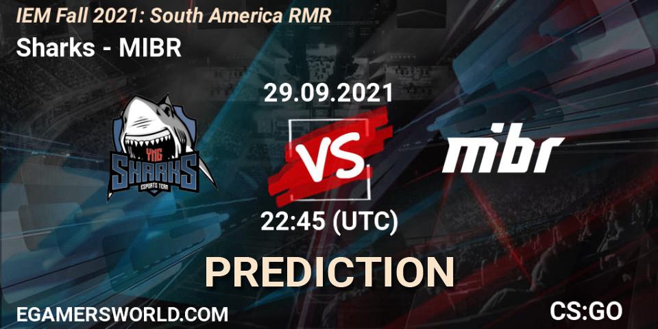 Sharks vs MIBR: Betting TIp, Match Prediction. 29.09.21. CS2 (CS:GO), IEM Fall 2021: South America RMR