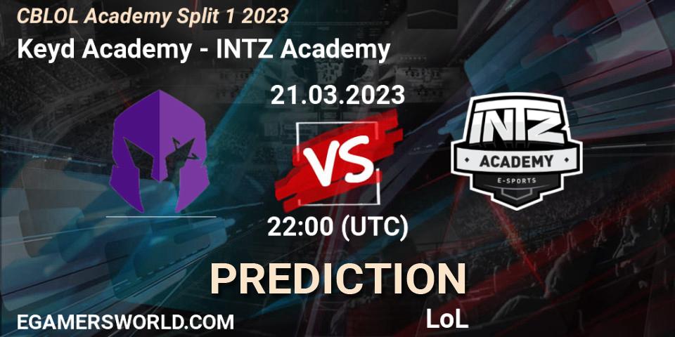 Keyd Academy vs INTZ Academy: Betting TIp, Match Prediction. 21.03.23. LoL, CBLOL Academy Split 1 2023