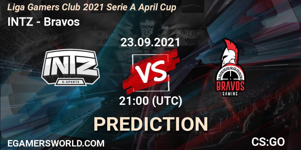 INTZ vs Bravos: Betting TIp, Match Prediction. 23.09.21. CS2 (CS:GO), Liga Gamers Club 2021 Serie A April Cup