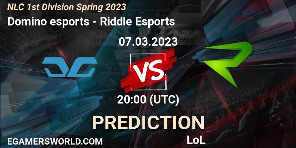 Domino esports vs Riddle Esports: Betting TIp, Match Prediction. 08.02.23. LoL, NLC 1st Division Spring 2023