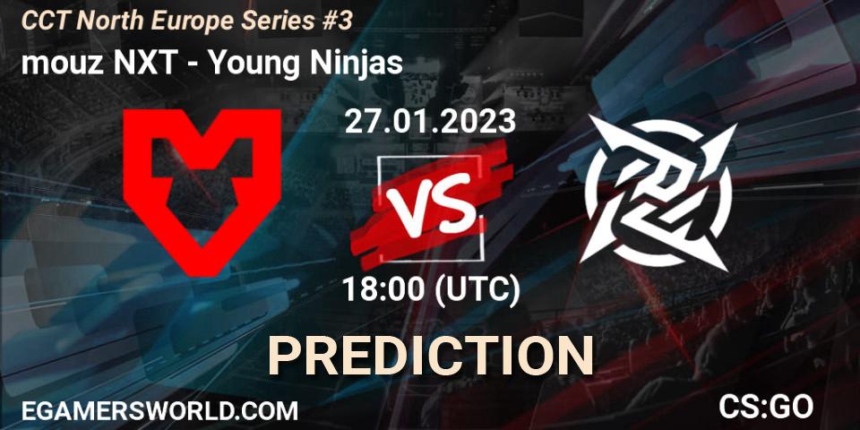 mouz NXT vs Young Ninjas: Betting TIp, Match Prediction. 27.01.2023 at 20:00. Counter-Strike (CS2), CCT North Europe Series #3