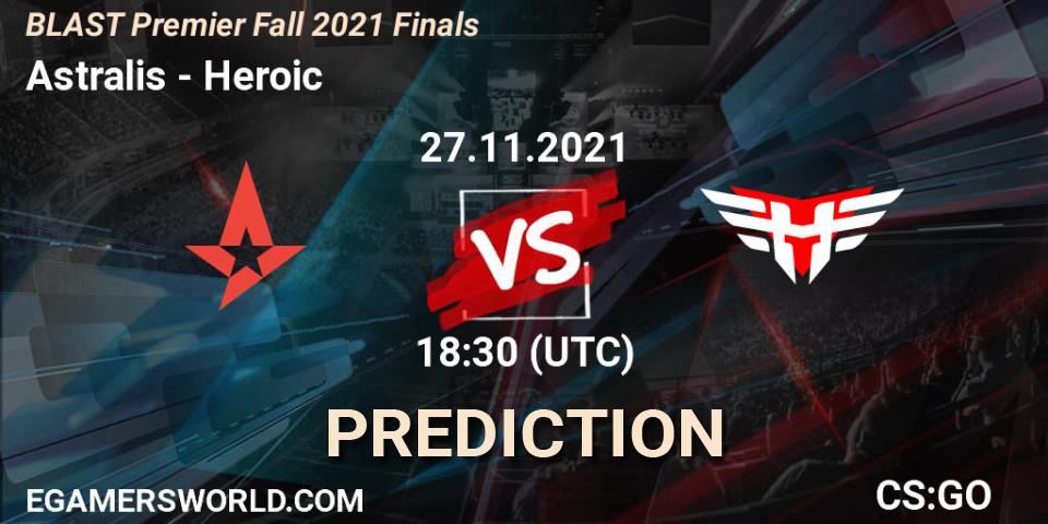 Astralis vs Heroic: Betting TIp, Match Prediction. 27.11.21. CS2 (CS:GO), BLAST Premier Fall 2021 Finals