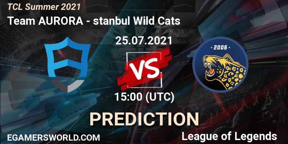 Team AURORA vs İstanbul Wild Cats: Betting TIp, Match Prediction. 25.07.21. LoL, TCL Summer 2021