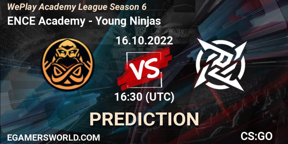 ENCE Academy vs Young Ninjas: Betting TIp, Match Prediction. 16.10.22. CS2 (CS:GO), WePlay Academy League Season 6