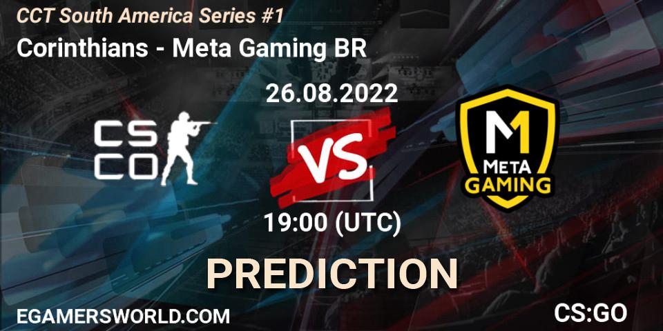 Corinthians vs Meta Gaming BR: Betting TIp, Match Prediction. 26.08.2022 at 19:00. Counter-Strike (CS2), CCT South America Series #1