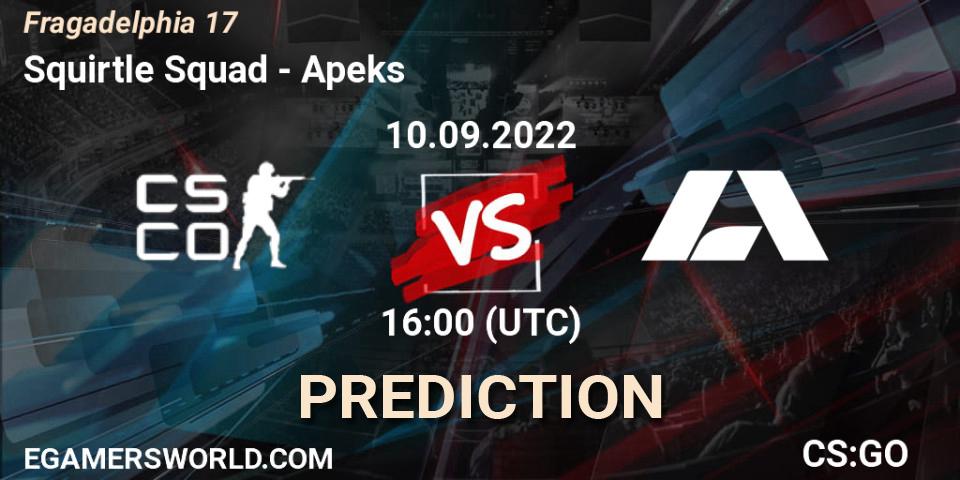 Squirtle Squad vs Apeks: Betting TIp, Match Prediction. 10.09.22. CS2 (CS:GO), Fragadelphia 17
