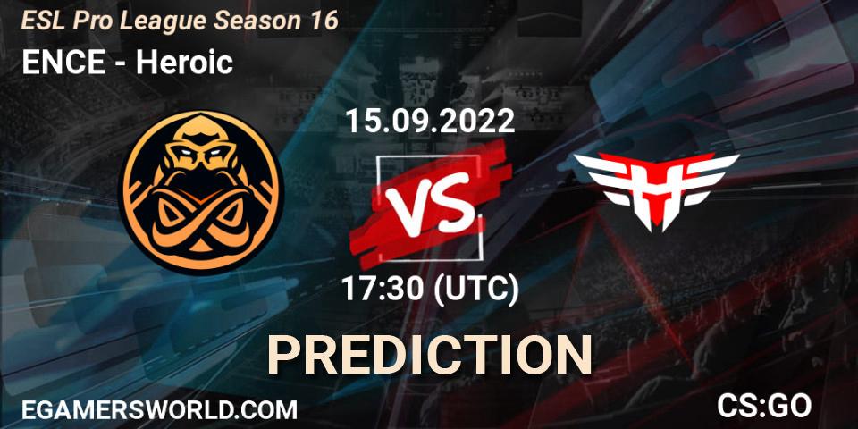 ENCE vs Heroic: Betting TIp, Match Prediction. 15.09.22. CS2 (CS:GO), ESL Pro League Season 16