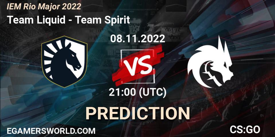 Team Liquid vs Team Spirit: Betting TIp, Match Prediction. 08.11.22. CS2 (CS:GO), IEM Rio Major 2022