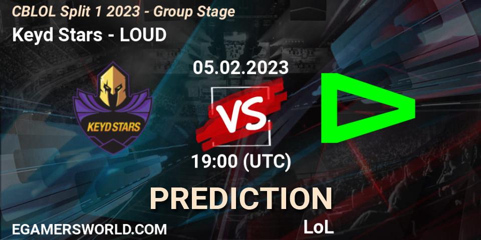 Keyd Stars vs LOUD: Betting TIp, Match Prediction. 05.02.23. LoL, CBLOL Split 1 2023 - Group Stage