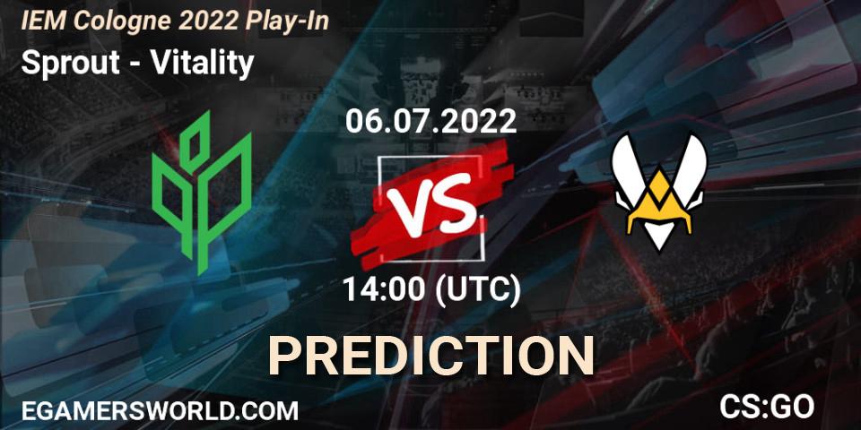 Sprout vs Vitality: Betting TIp, Match Prediction. 06.07.22. CS2 (CS:GO), IEM Cologne 2022 Play-In