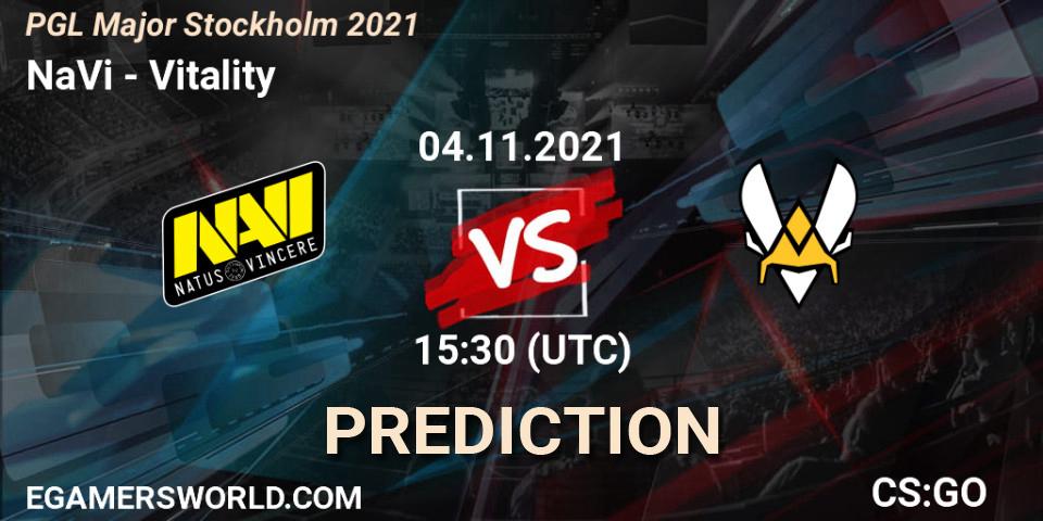 NaVi vs Vitality: Betting TIp, Match Prediction. 05.11.2021 at 19:05. Counter-Strike (CS2), PGL Major Stockholm 2021