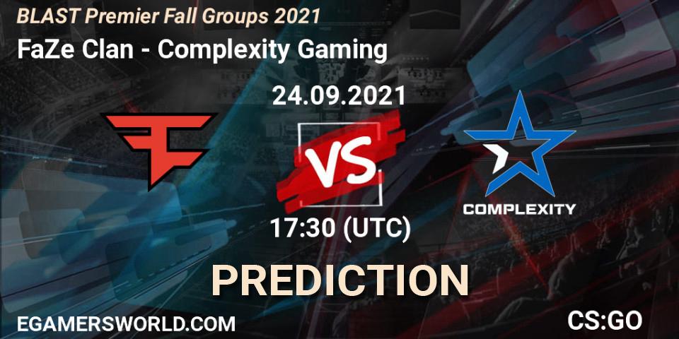 FaZe Clan vs Complexity Gaming: Betting TIp, Match Prediction. 24.09.2021 at 18:30. Counter-Strike (CS2), BLAST Premier Fall Groups 2021