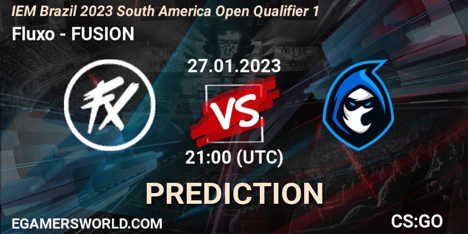 Fluxo vs FUSION: Betting TIp, Match Prediction. 27.01.2023 at 21:10. Counter-Strike (CS2), IEM Brazil Rio 2023 South America Open Qualifier 1