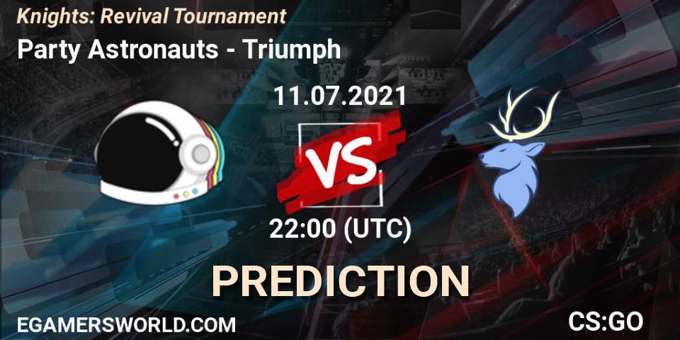 Party Astronauts vs Triumph: Betting TIp, Match Prediction. 11.07.21. CS2 (CS:GO), Knights: Revival Tournament