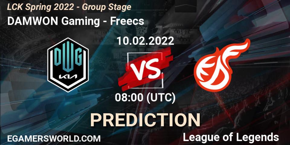 DAMWON Gaming vs Freecs: Betting TIp, Match Prediction. 10.02.2022 at 08:00. LoL, LCK Spring 2022 - Group Stage