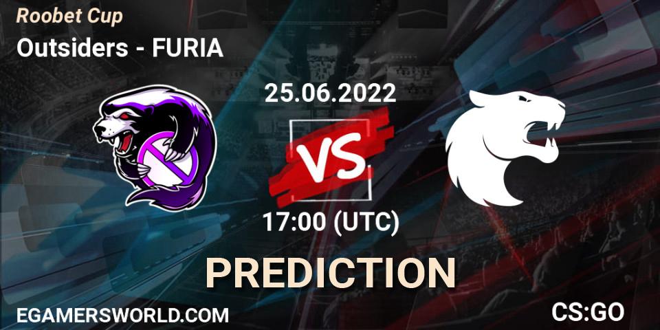 Outsiders vs FURIA: Betting TIp, Match Prediction. 25.06.2022 at 17:00. Counter-Strike (CS2), Roobet Cup