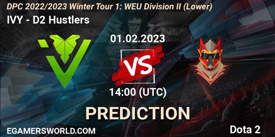 IVY vs D2 Hustlers: Betting TIp, Match Prediction. 01.02.23. Dota 2, DPC 2022/2023 Winter Tour 1: WEU Division II (Lower)