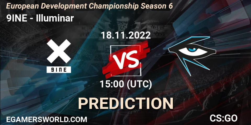 9INE vs Illuminar: Betting TIp, Match Prediction. 18.11.22. CS2 (CS:GO), European Development Championship Season 6