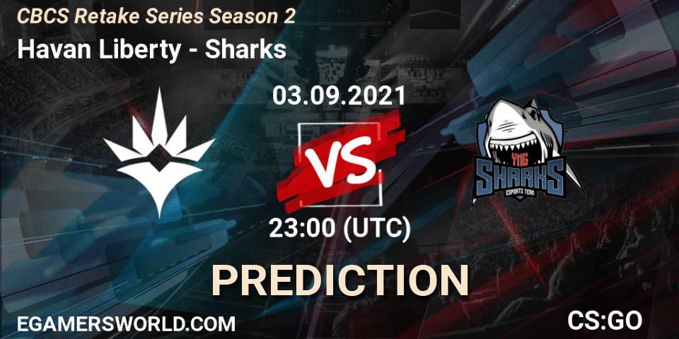 Havan Liberty vs Sharks: Betting TIp, Match Prediction. 03.09.21. CS2 (CS:GO), CBCS Retake Series Season 2