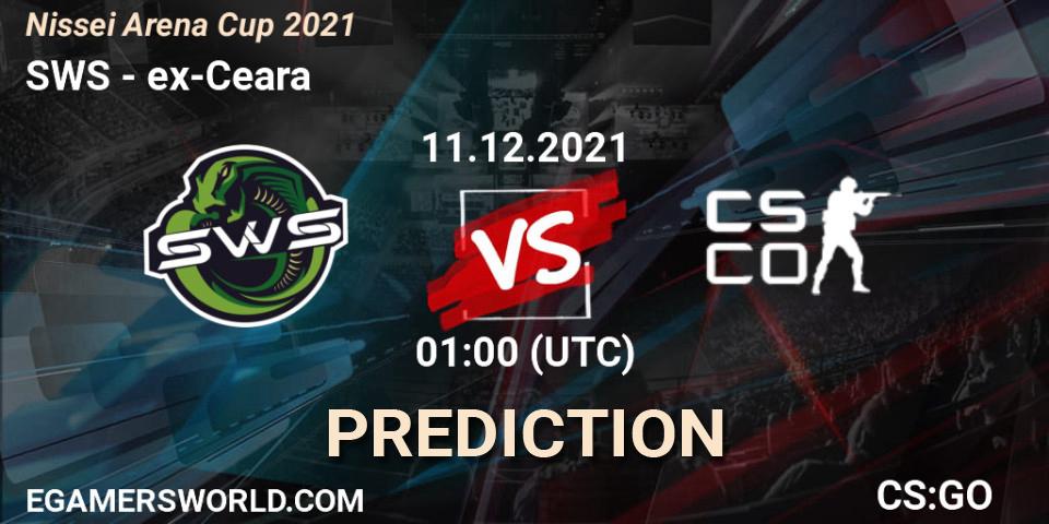SWS vs ex-Ceara: Betting TIp, Match Prediction. 11.12.21. CS2 (CS:GO), Nissei Arena Cup 2021