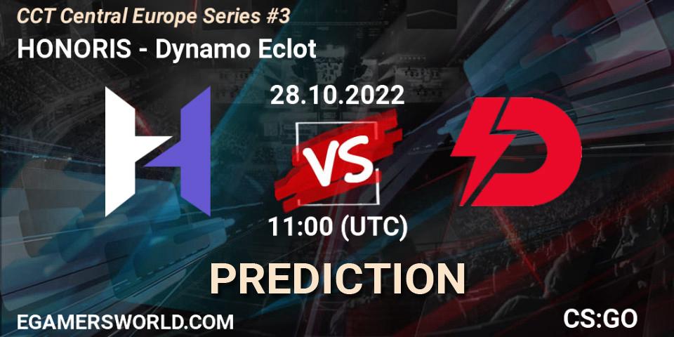 HONORIS vs Dynamo Eclot: Betting TIp, Match Prediction. 28.10.2022 at 11:00. Counter-Strike (CS2), CCT Central Europe Series #3
