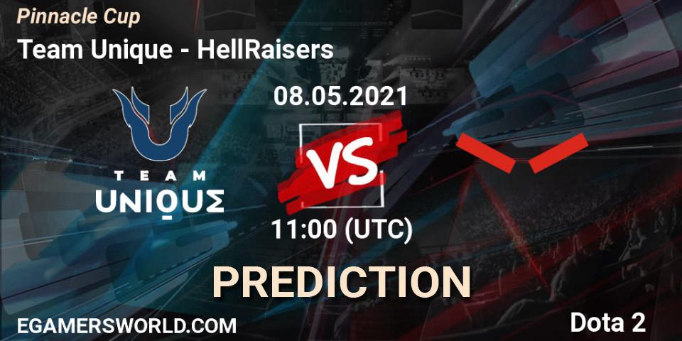 Team Unique vs HellRaisers: Betting TIp, Match Prediction. 08.05.2021 at 11:03. Dota 2, Pinnacle Cup 2021 Dota 2