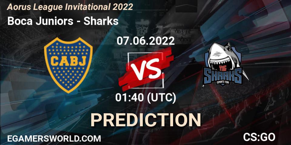 Boca Juniors vs Sharks: Betting TIp, Match Prediction. 07.06.2022 at 01:30. Counter-Strike (CS2), Aorus League Invitational 2022